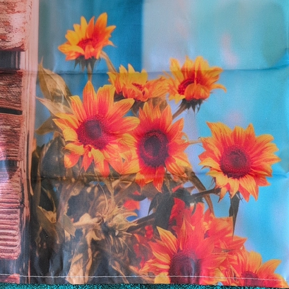 NEW Vibrant Sunflower Print Mailbox Cover